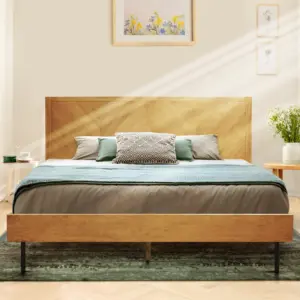 acacia alander bed frame with headboard